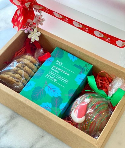 Christmas Edible Gift Box - Hot Chocolate Bomb